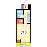 トーカンマンション医学町 1Kの間取り