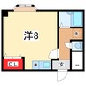 ライフ旭町 1Rの間取り