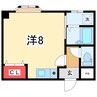 ライフ旭町 1Rの間取り