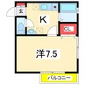 ガーデンヒルズⅡ 1Kの間取り