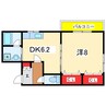 オードリー浜松 1DKの間取り