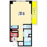 リバティープラザ本町 1Rの間取り