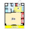 メゾンカフカス 1Kの間取り