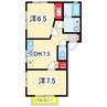コートバニヤンＡ 2DKの間取り