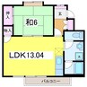 ハイム浜浦 1LDKの間取り