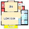 ハイム浜浦 1LDKの間取り