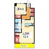 アドラブール文京町 1LDKの間取り