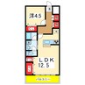アドラブール文京町 1LDKの間取り