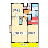 kokomo天神尾 2LDKの間取り