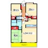 ボナール浜松イースト 3LDKの間取り