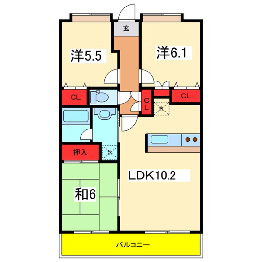 間取図 ボナール浜松イースト