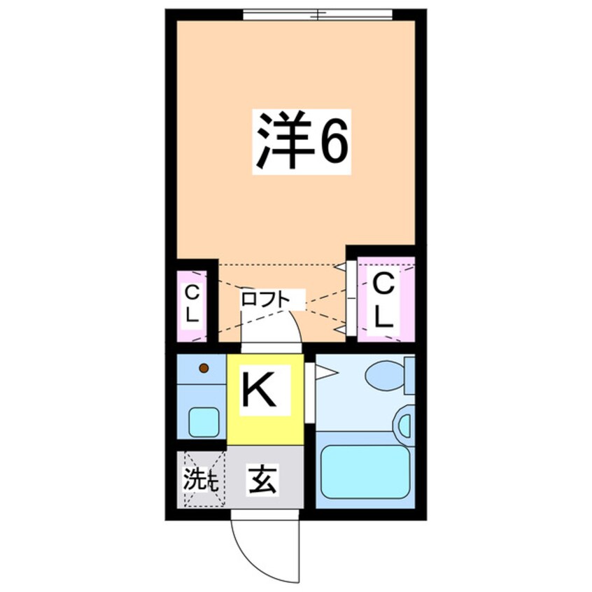 間取図 アビタス関屋