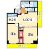 レガーロけやき通り 2LDKの間取り