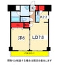 レガーロけやき通り 1LDKの間取り
