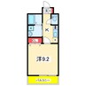 グレイスハイツ東中通タワー 1Kの間取り