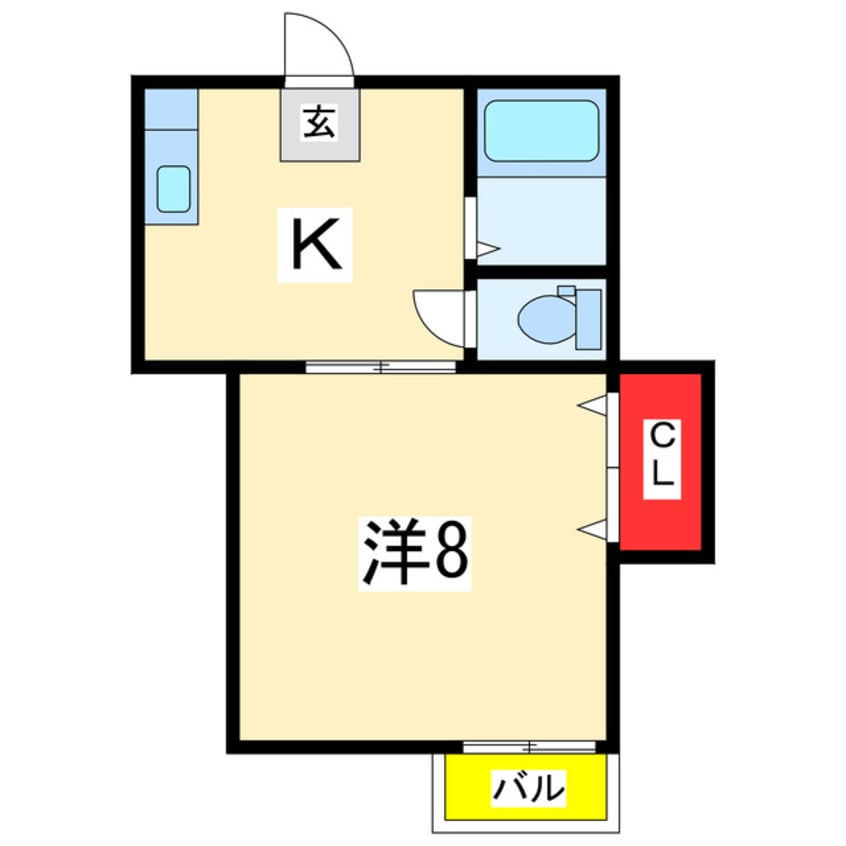 間取図 シェルブール幸Ⅰ