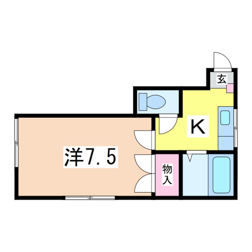 間取図 カサベルデ旭町