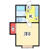 カサベルデ旭町 1Kの間取り