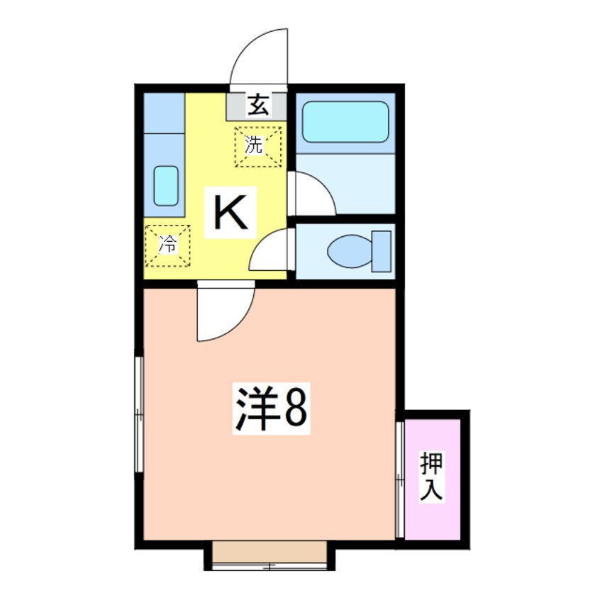 間取図 カサベルデ旭町