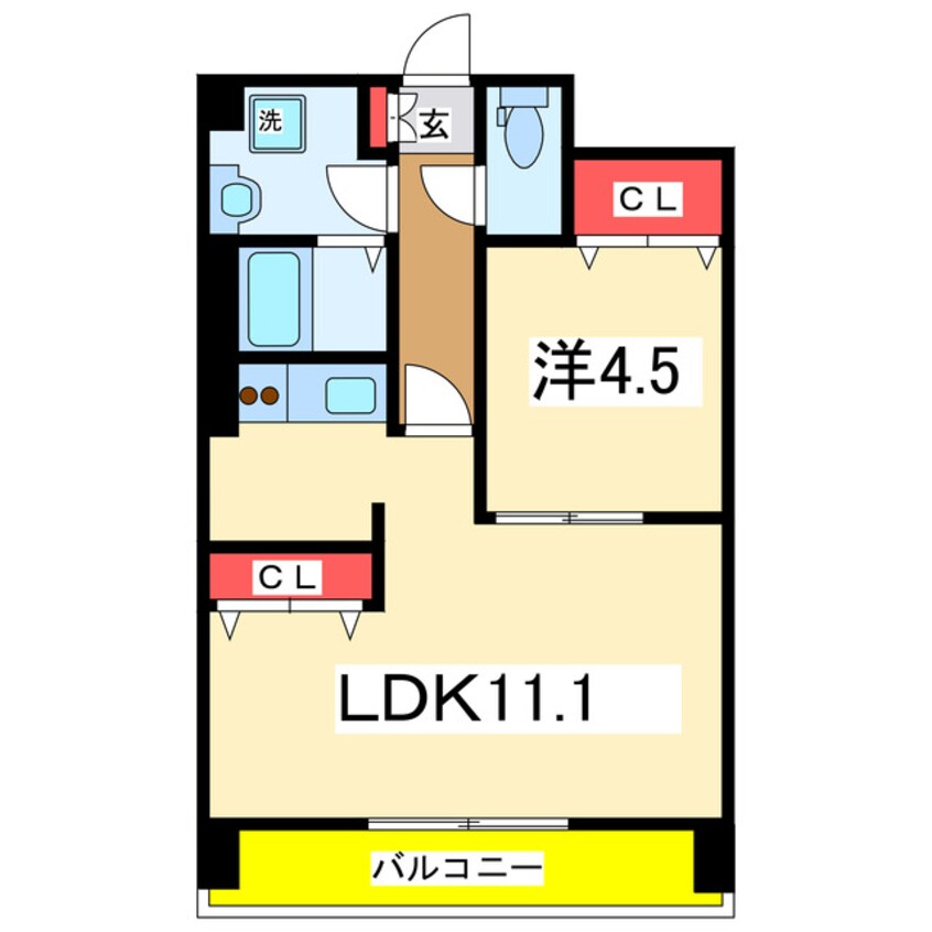 間取図 レジュイール東中通