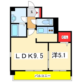 間取図 レジュイール東中通