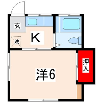 間取図 フラット上大川