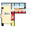 ドミシル旭町 1Rの間取り