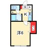 ベレーザ青山Ｂ 1Kの間取り