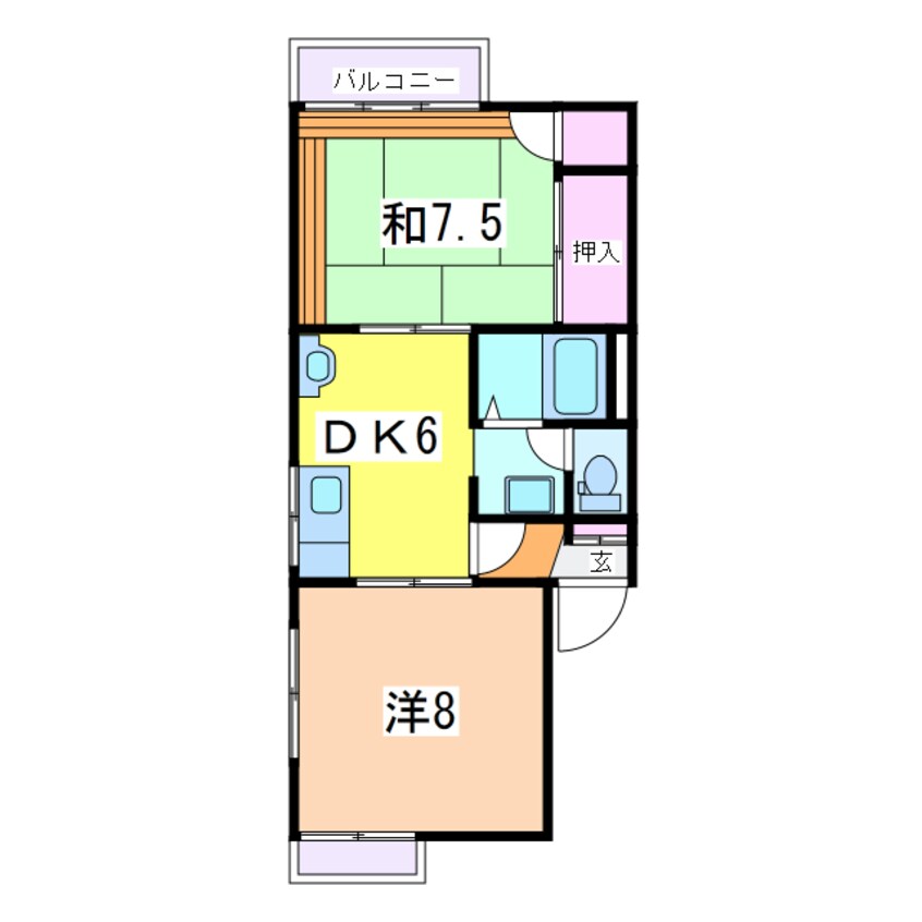 間取図 メゾン松波Ｂ