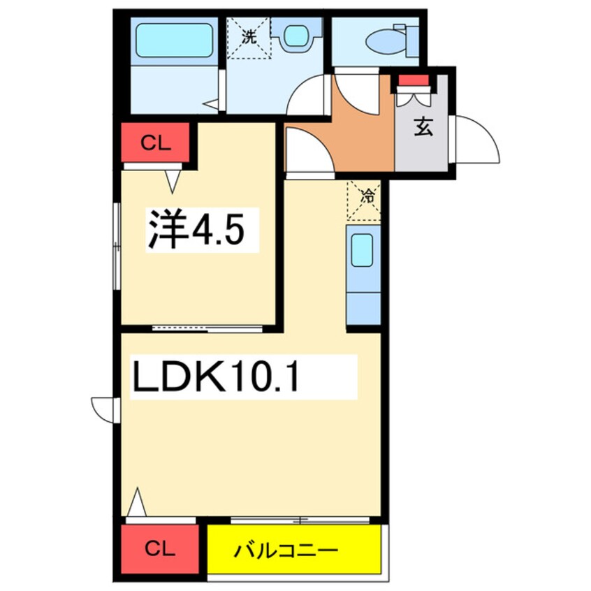 間取図 レデス川岸