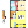 Bonheur 1LDKの間取り