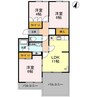 ニューハイツ幸 3LDKの間取り