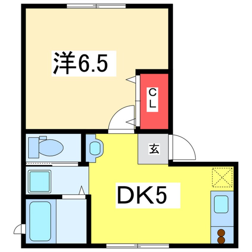 間取図 フラーヴ旭町Ⅰ