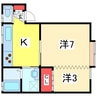 グレイス上大川 2Kの間取り