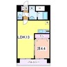 スカイオン本町 1LDKの間取り