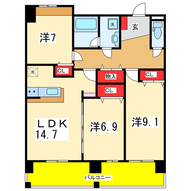間取り図 サンリット上近江