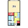 タウンハウス白山 1Kの間取り
