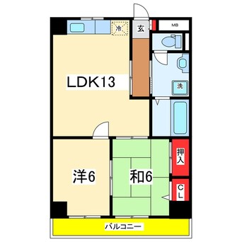 間取図 ロイヤル上大川前
