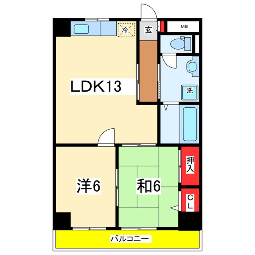 間取図 ロイヤル上大川前