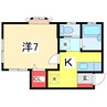 旭ハウス上所 1Kの間取り