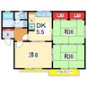 メゾン松波Ａ 3DKの間取り