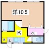 コーポ泉 1Kの間取り