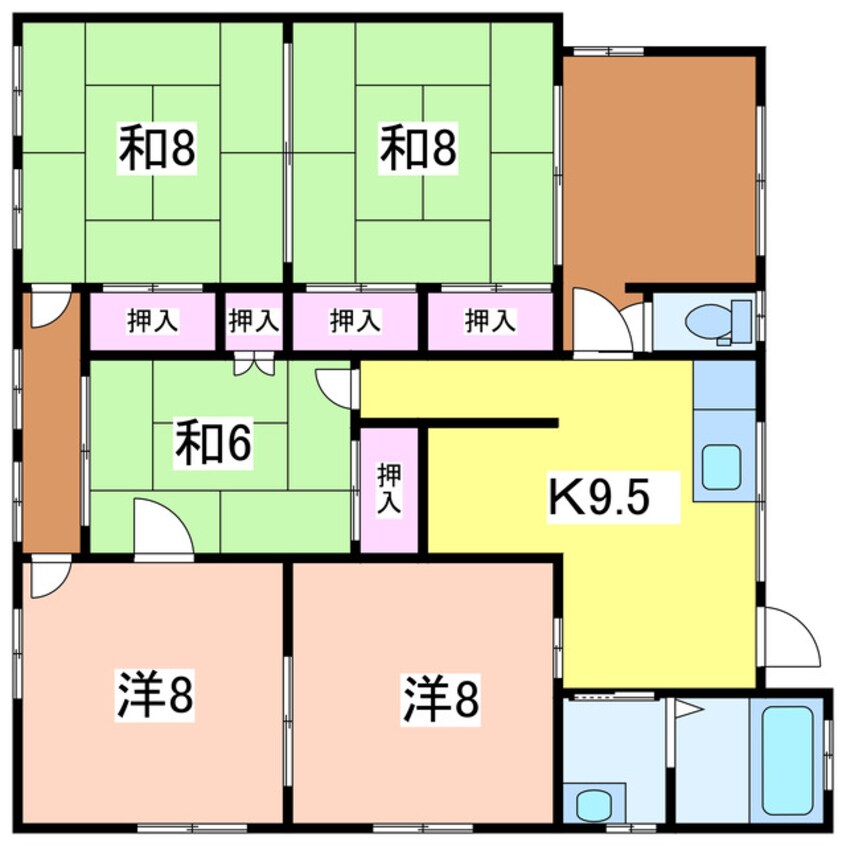 間取図 関屋駅寿ハイツ