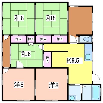 間取図 関屋駅寿ハイツ