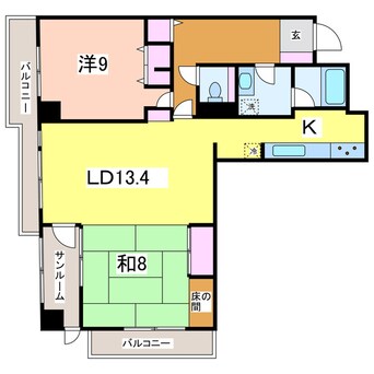 間取図 ホワイトプラザ西堀