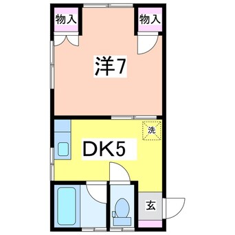 間取図 コーポロビニエ