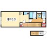 コニファー西大畑 1Rの間取り