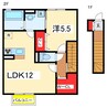 セジュール近江 1LDKの間取り