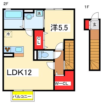 間取図 セジュール近江