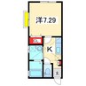 美ら旭町 1Kの間取り